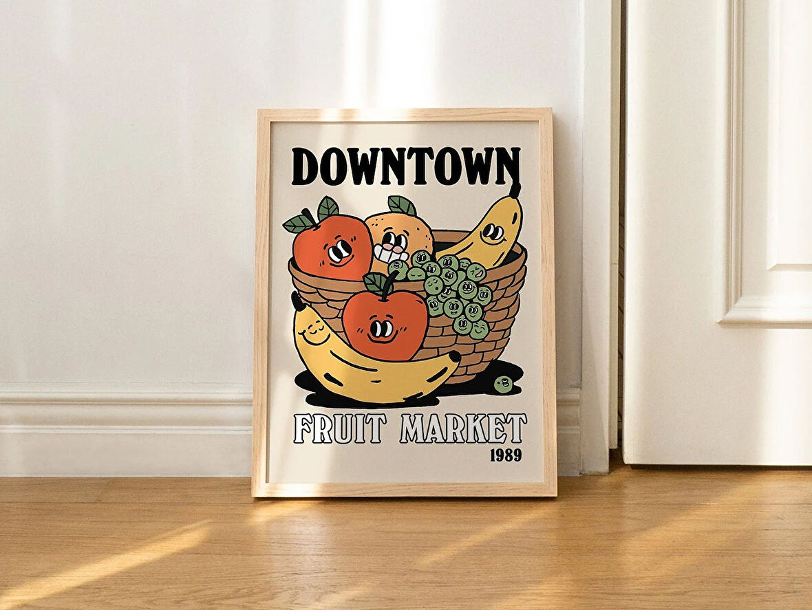 Retro Meyve Pazarı, Sevimli Söz, Eklektik Duvar Dekoru