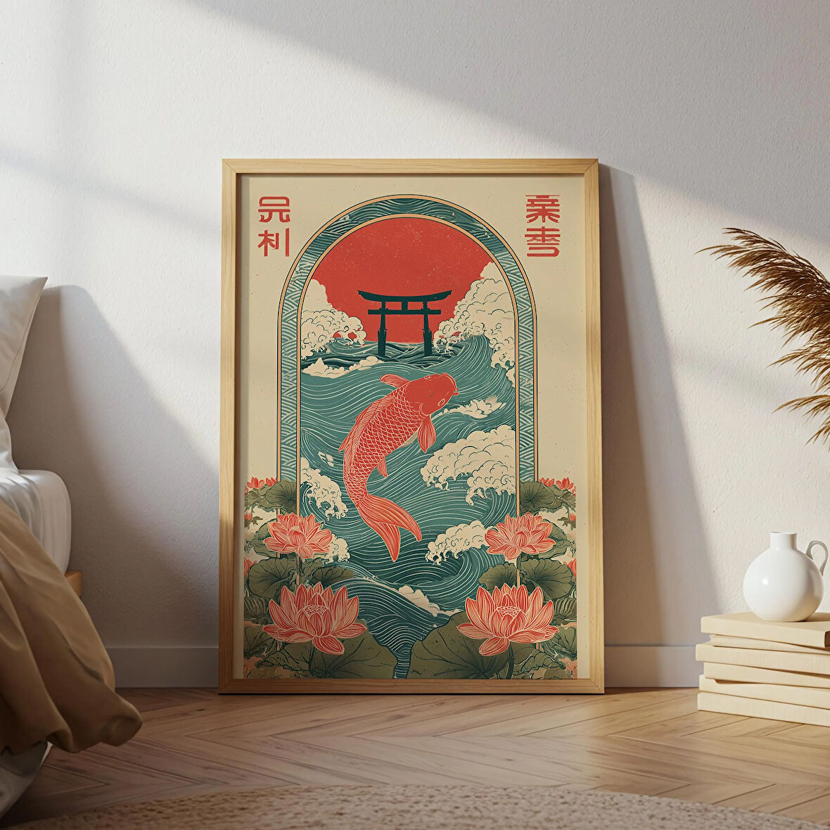 Japon Halk Sanatı Koi Balığı
