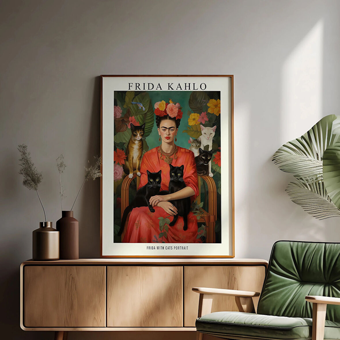 Frida Kahlo ve Kedi Duvar Sanatı