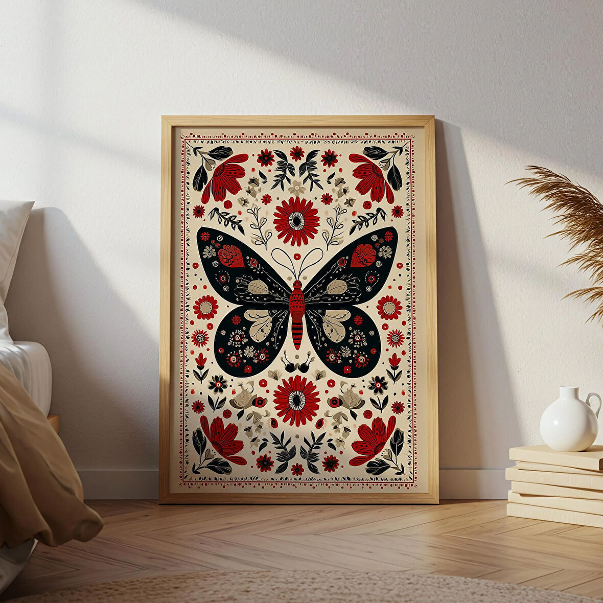 İskandinav Kelebeği: İskandinav Halk Sanatı Çiçek Dekoru ( & )