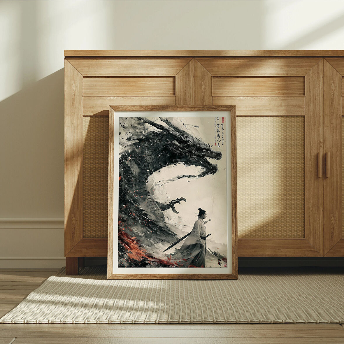 Japon Ejderha Resmi, Japon Sanatı, Asya Duvar Sanatı, Japon Duvar Sanatı