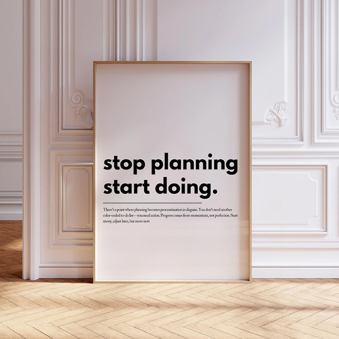 Motivasyon Sözü Sanatı: Planlamayı Bırakın Yapmaya Başlayın ( & )