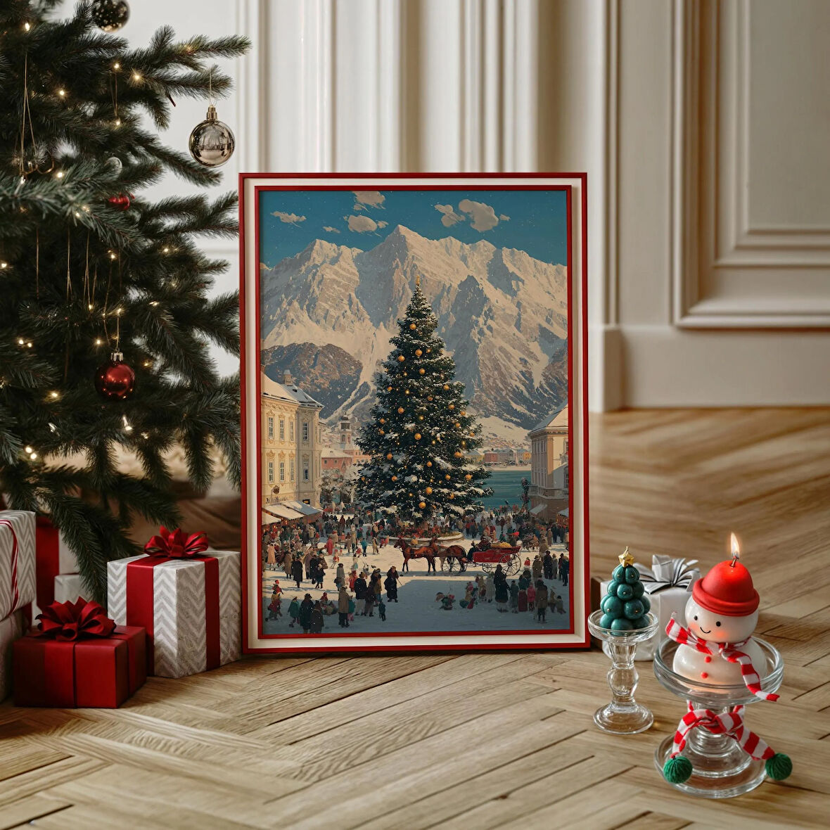 Avrupa Noel Pazarı Duvar Sanatı