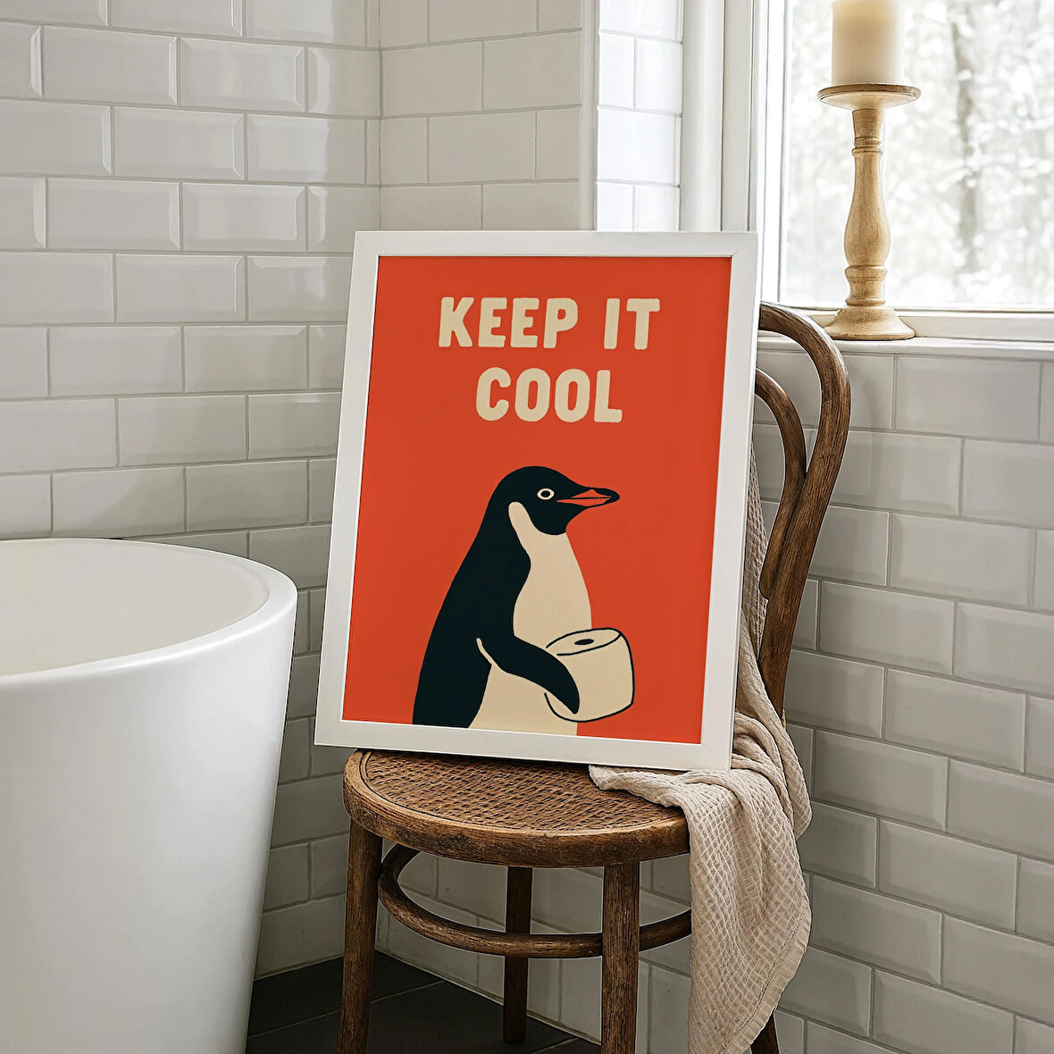 Penguen Banyo Sanatı: Retro Tuvalet Mizahı ( & )