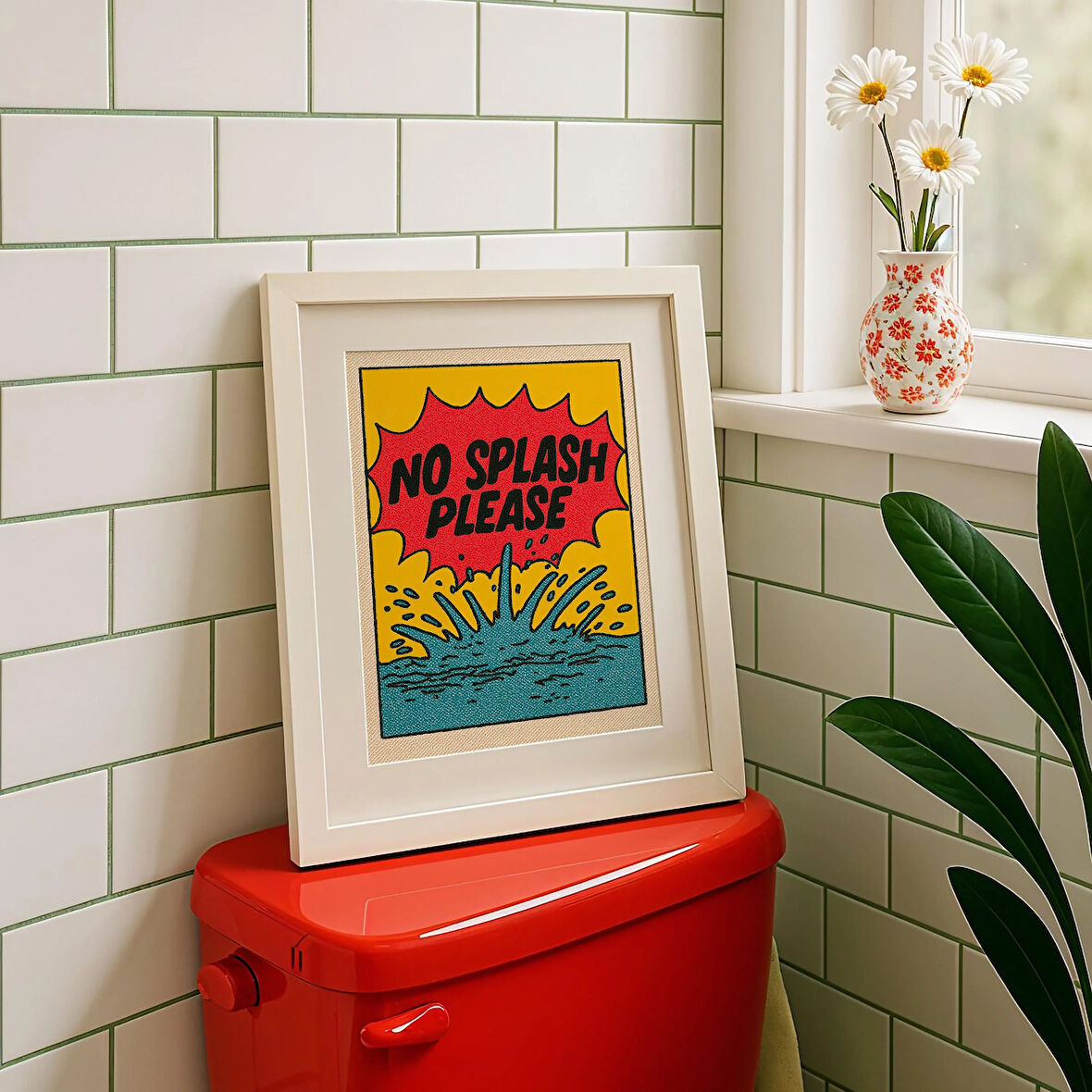 Komik Banyo Posteri: Retro Çizgi Roman Tarzı Tipografi Sanatı ( & )