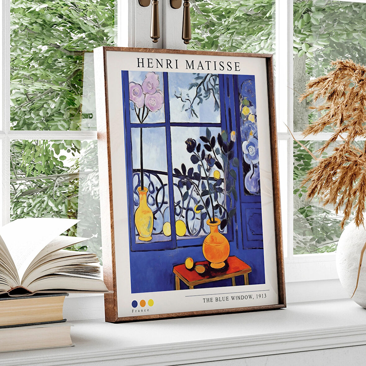 Matisse Duvar Sanatı, Mavi Pencere Tablosu, Henri Matisse, Klasik Sanat