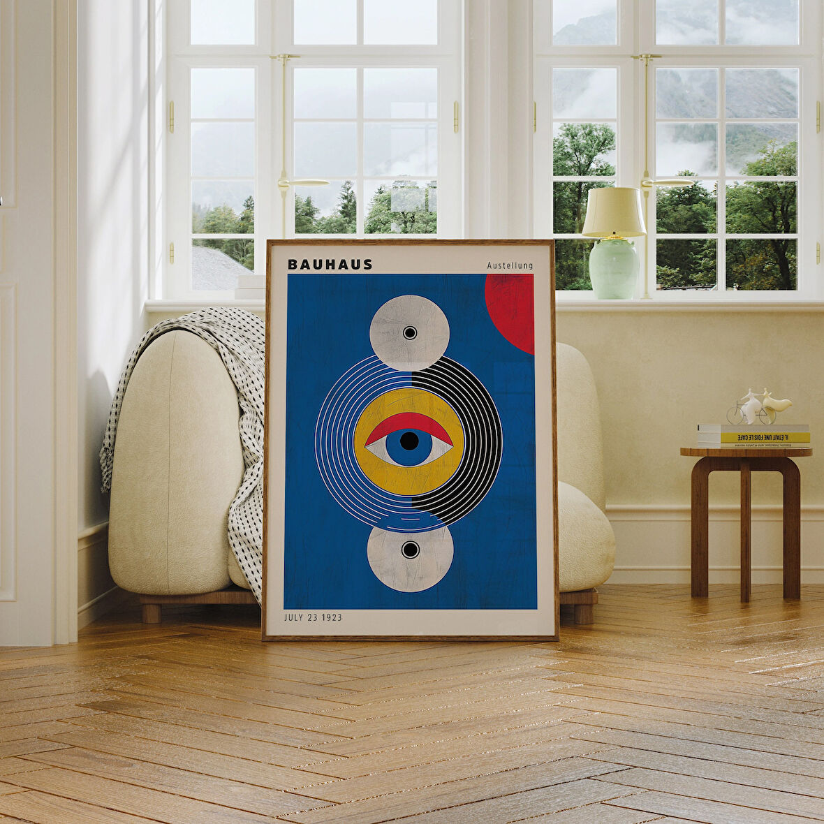 Bauhaus Poster, Bauhaus, Soyut Duvar Sanatı, Orta Yüzyıl Modern, Sergi Posteri