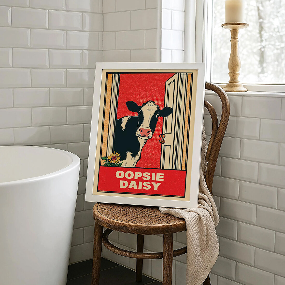 Komik İnek Banyosu: Retro Çiftlik Evi Hayvan Mizahı ( & )