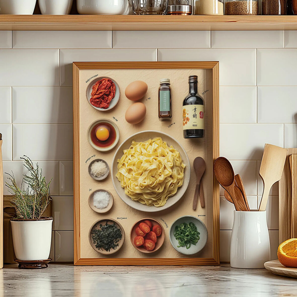 Tagliatelle Tarifi: Asya Esintili Makarna Mutfak Sanatı ( & )