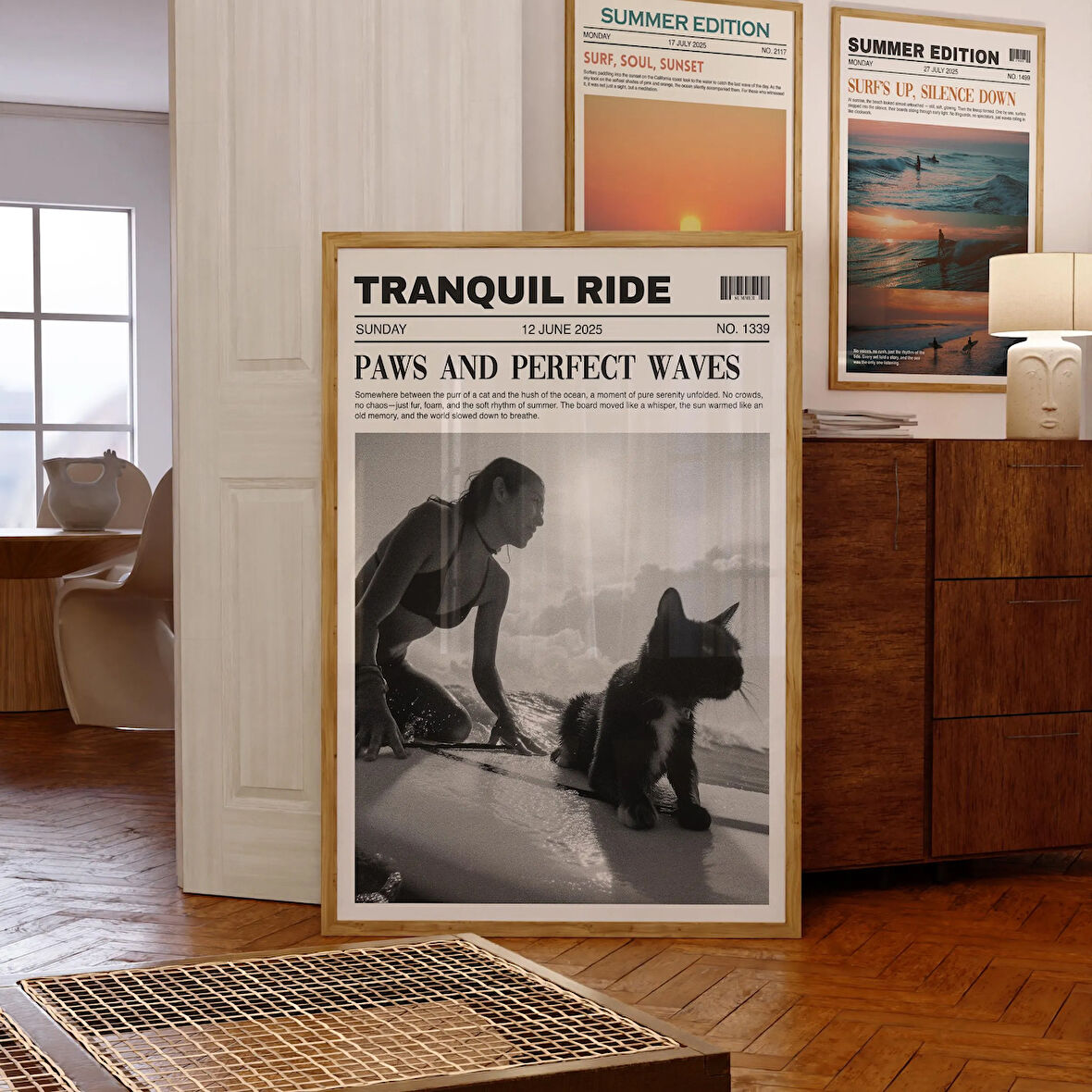 Sörf Yapan Kedi Gazetesi: Sahil Duvar Sanatı ( & )