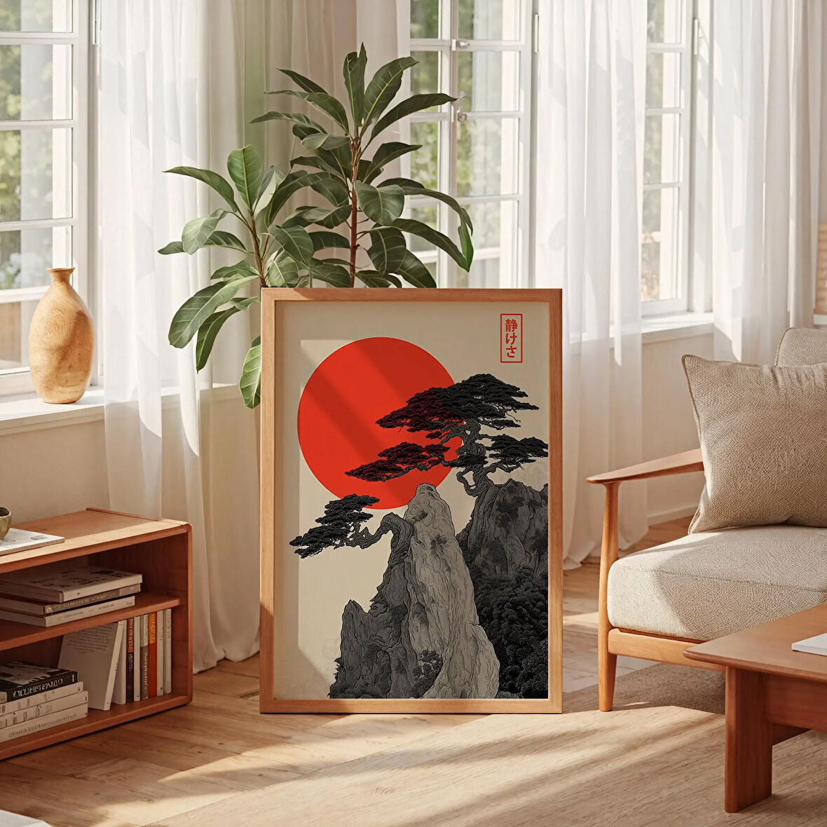 Japon Çam Ağacı Zen Sanatı: Meditasyon Odası Dekoru ( & )
