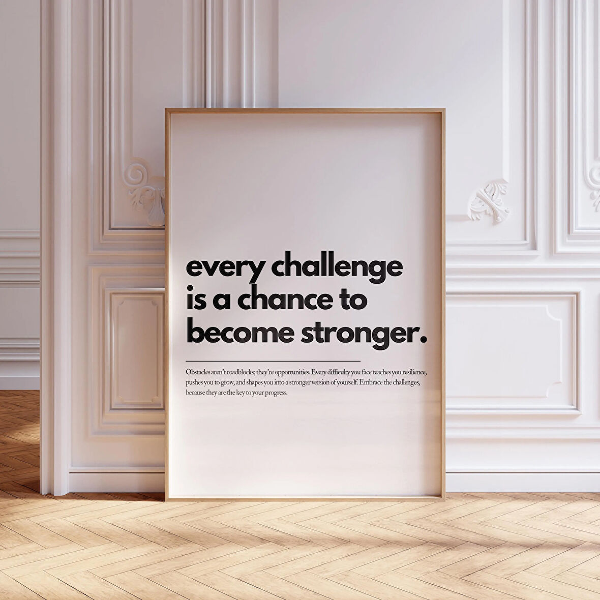 Motivasyonel Söz Posteri: Olumlu Onay Duvar Sanatı ( & )