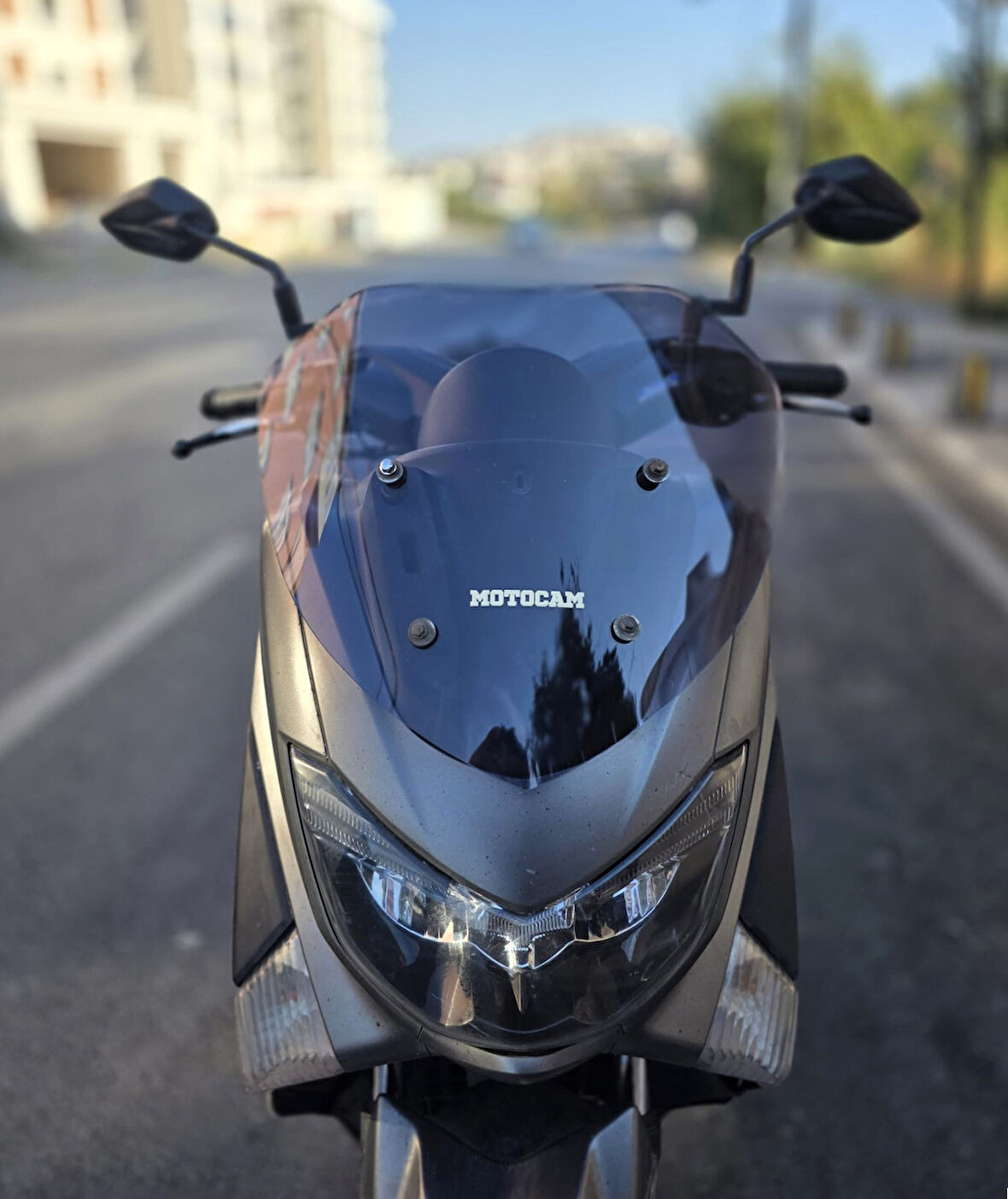 MOTOCAM Yamaha Nmax Siperlik Ön Cam 2015-2020 Model 36cm Füme Renkli 4mm