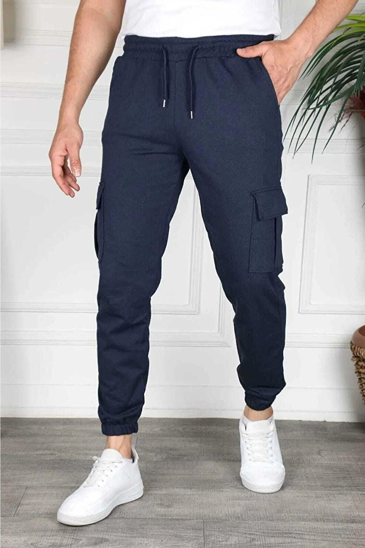 Kargo Cep Unisex Paça Lastikli Eşofman Altı