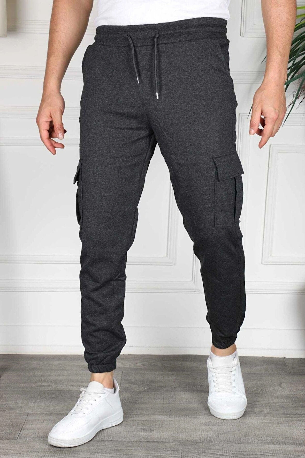 Kargo Cep Unisex Paça Lastikli Eşofman Altı