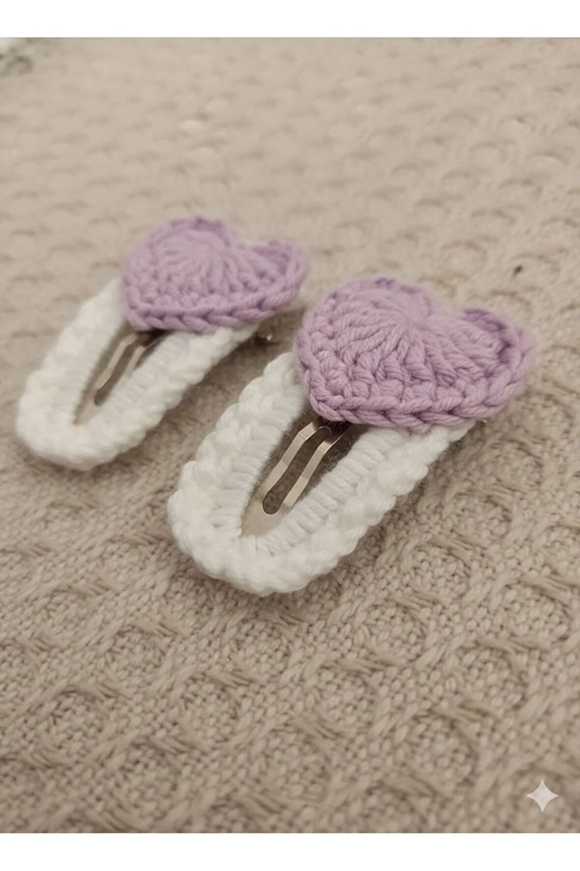 Örgü Figürlü El Yapımı Kız Çocuk Sevimli Saç Tokası