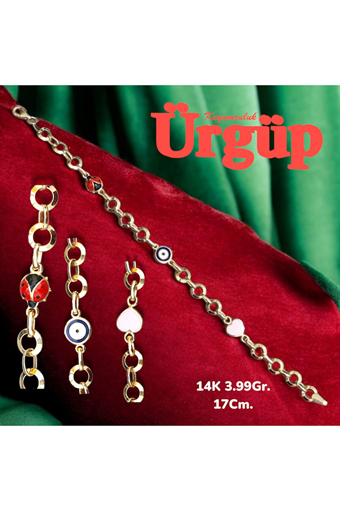 14AYAR 3.99Gram Altın Çocuk Bilekliği