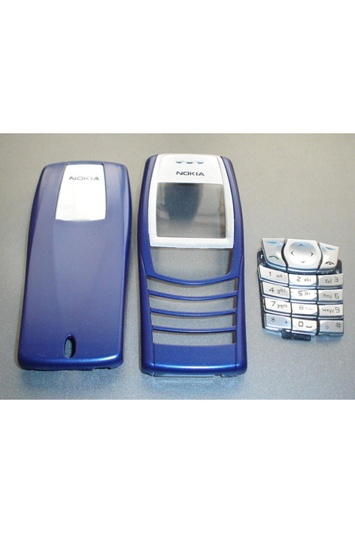 Nokia 6610 Kapak Ve Tuş Takımı Mavi Renk