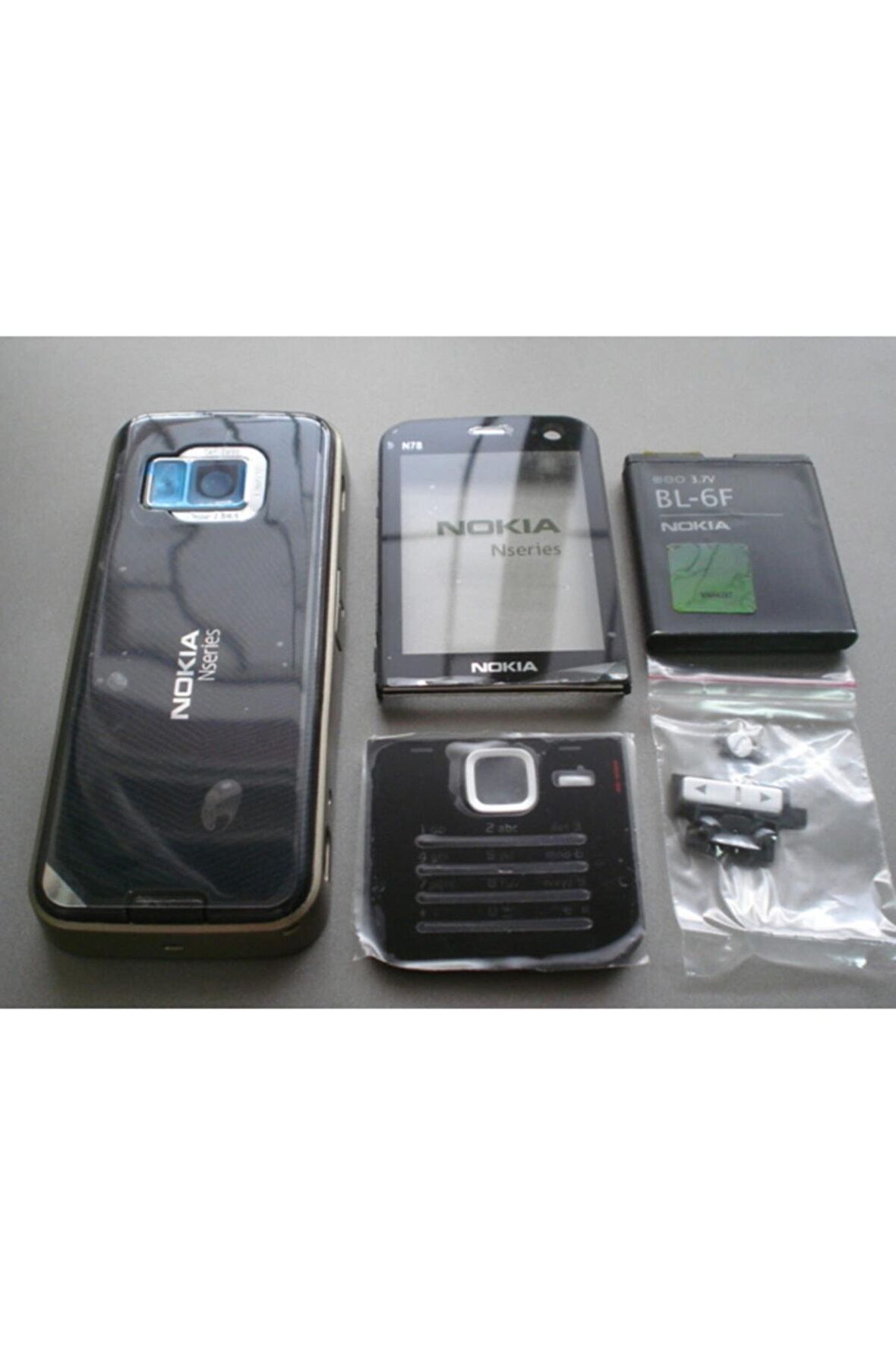 Nokia N78 Kasa Kapak Ve Tuş Takımı + Bl-6f Batarya