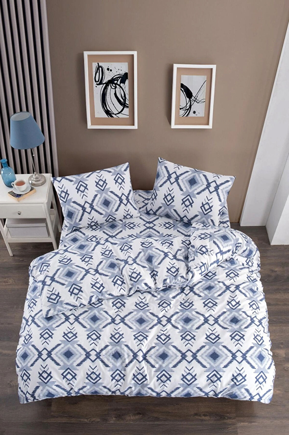 VALEZİUM NOKTA ÇİFT KİŞİLİK LASTİKLİ ÇARŞAFLI NEVRESİM TAKIMLARI