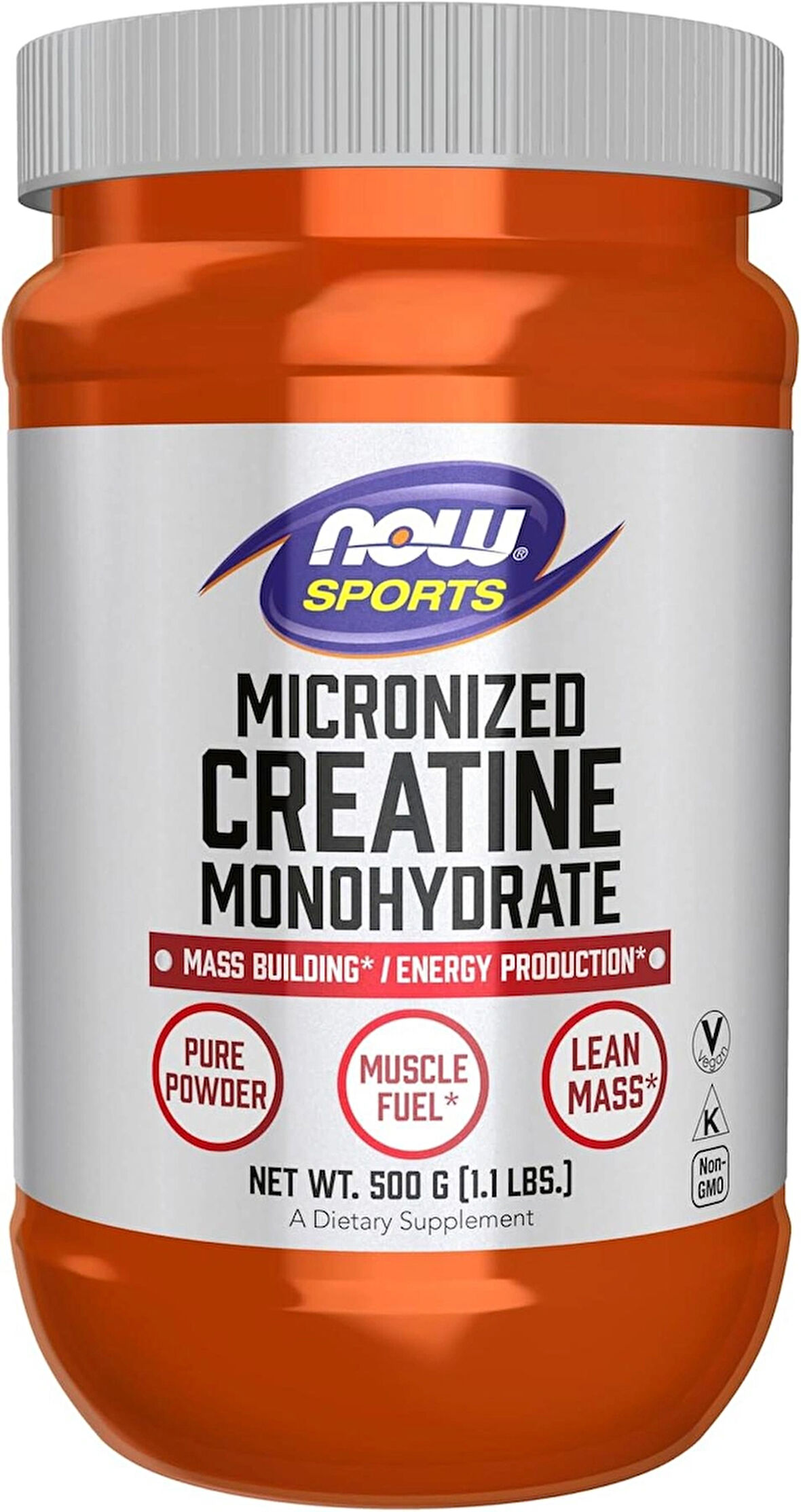 NOW Foods Sports Micronized Creatine Monohydrate 500 Gram - 119 Servis