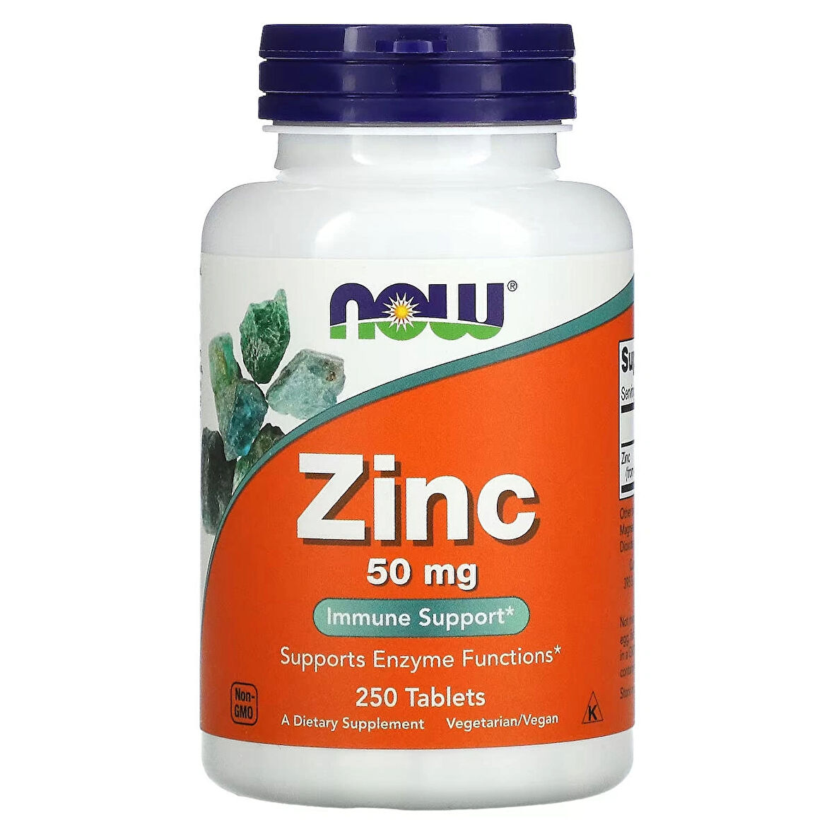 Now Foods: Zinc(Çinko) Immune Support 50 mg, 250 tabs