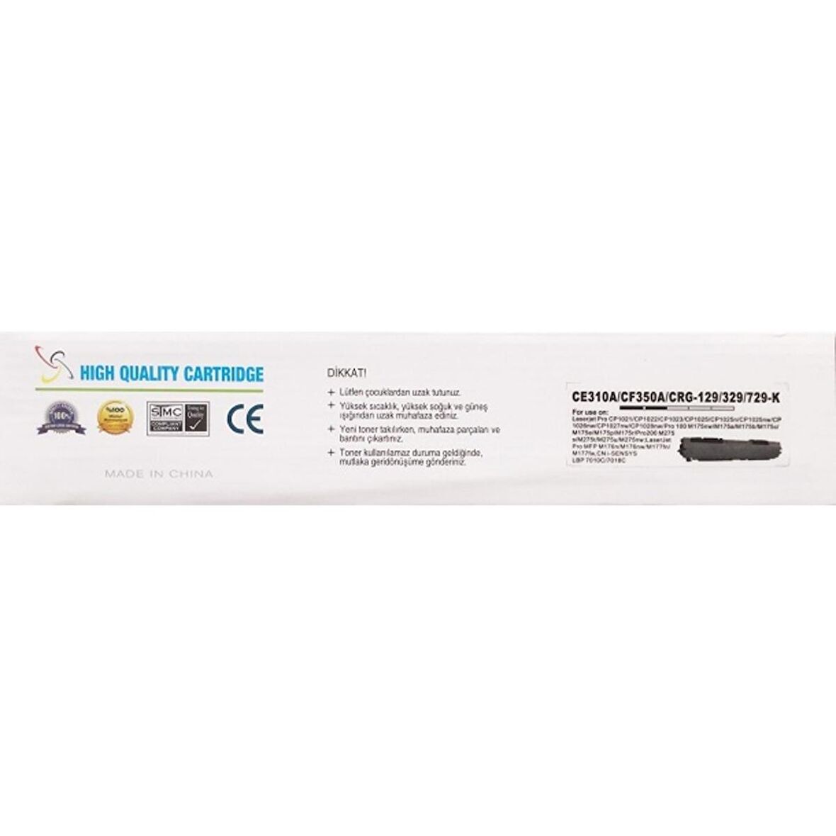 markatoner Hp CE310A Siyah Renkli Muadil Toner 