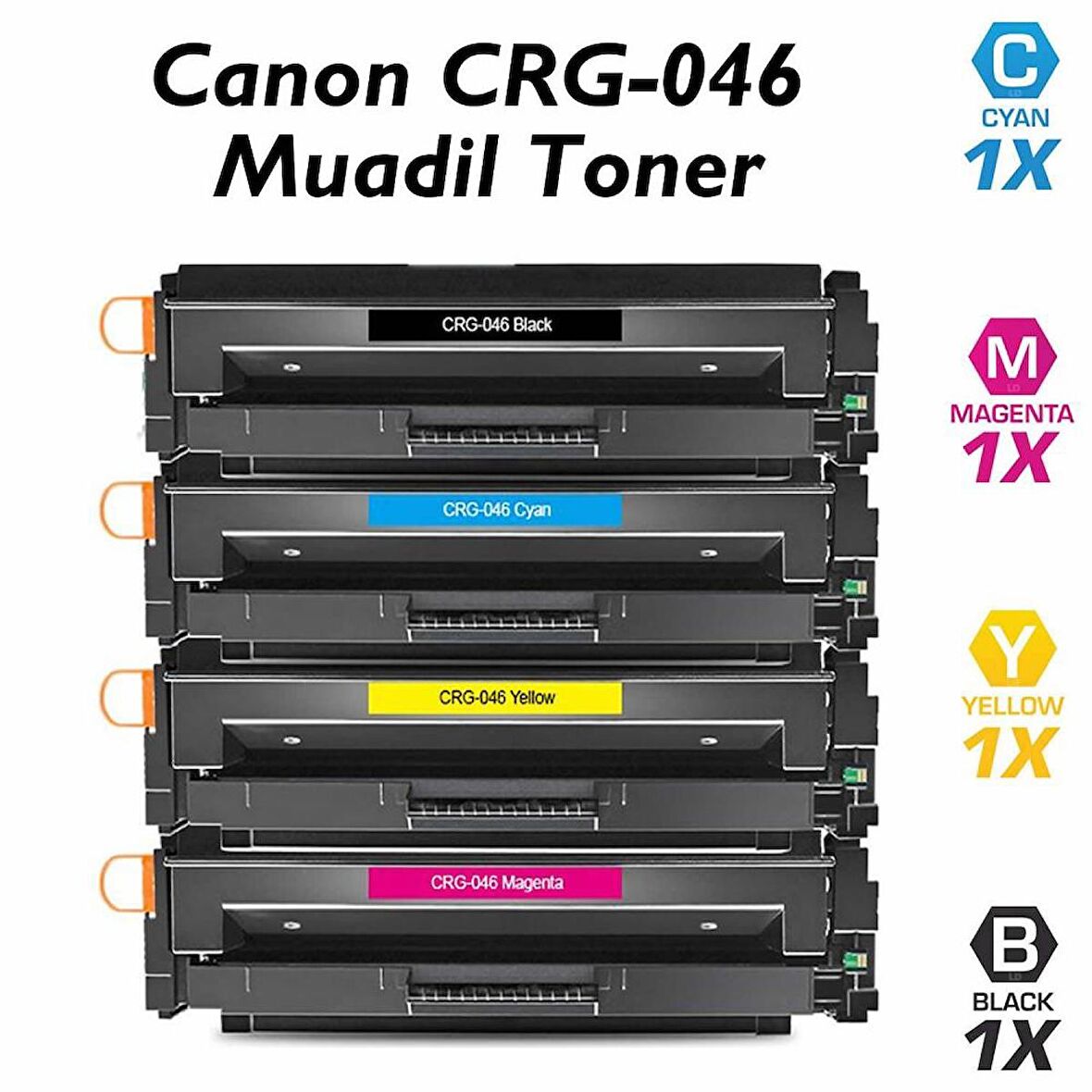 hementoner Canon CRG-046 Muadil Takım Toner - 4 Renk C/M/Y/K