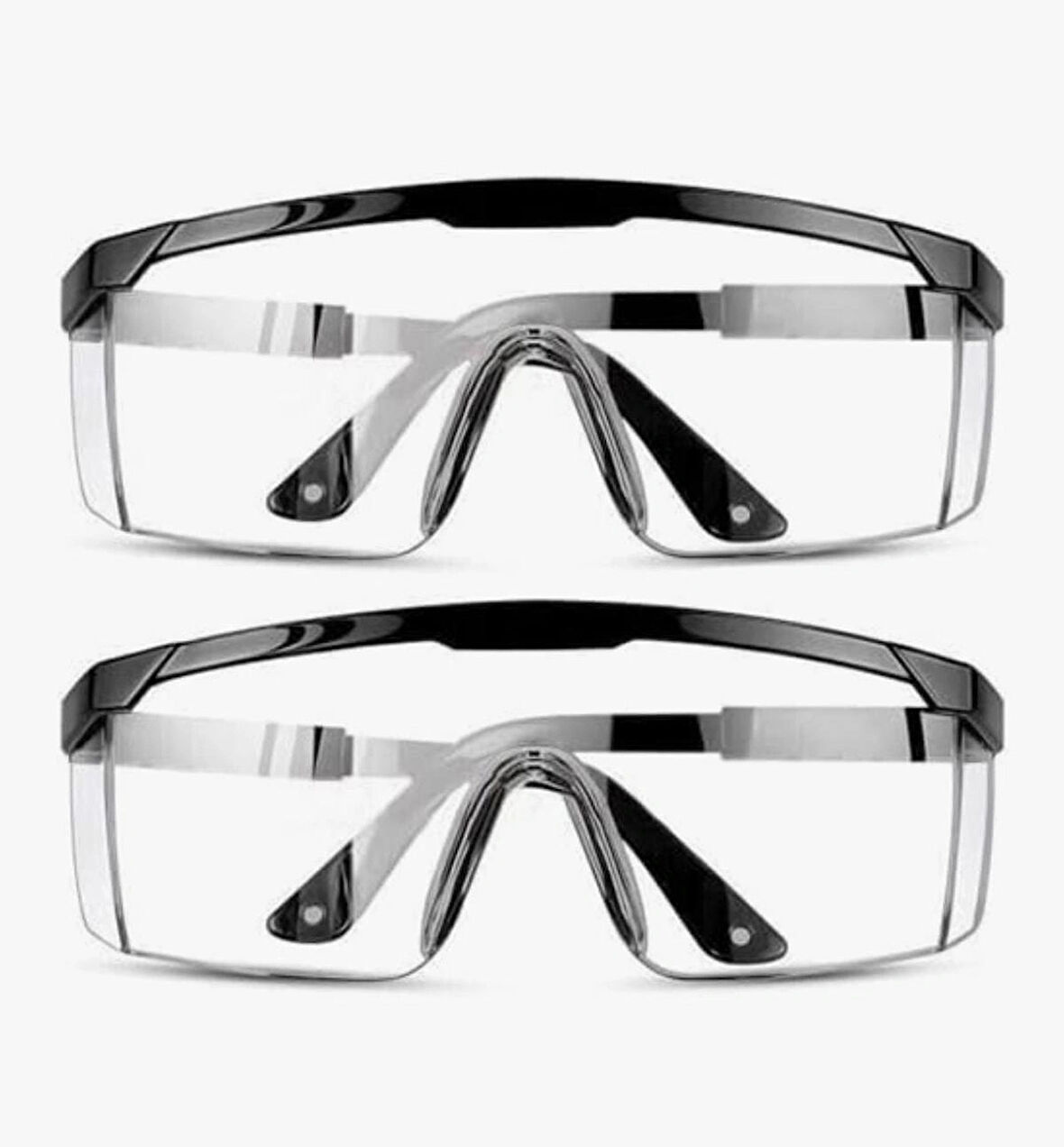 Şeffaf Koruyucu İş Gözlüğü Şeffaf Taşlama Ve Çapak Gözlüğü Koruyucu Laboratuvar Gözlüğü