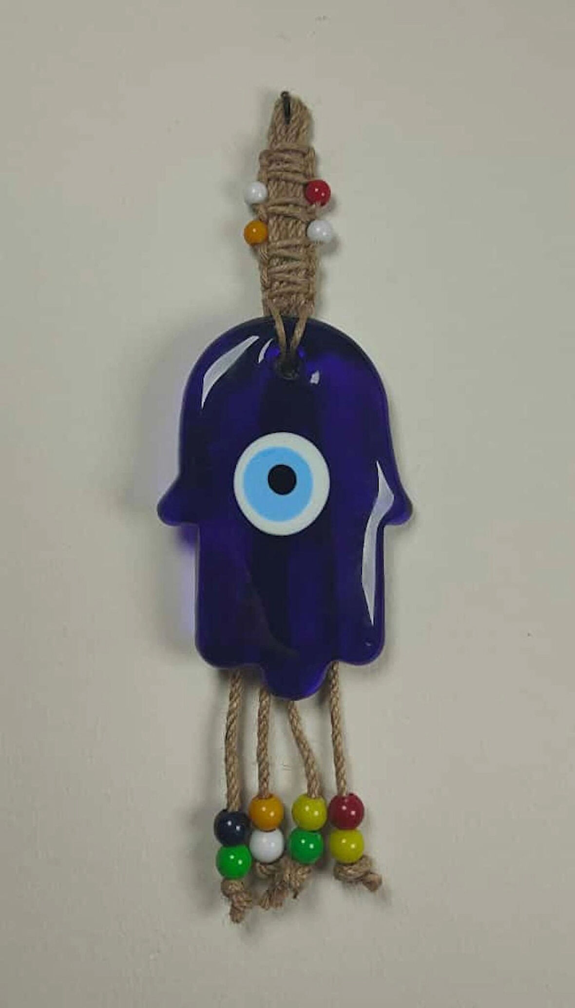  Dekoratif Nazarlık, İpli Nazar Boncuğu makrome örgülü 30cm