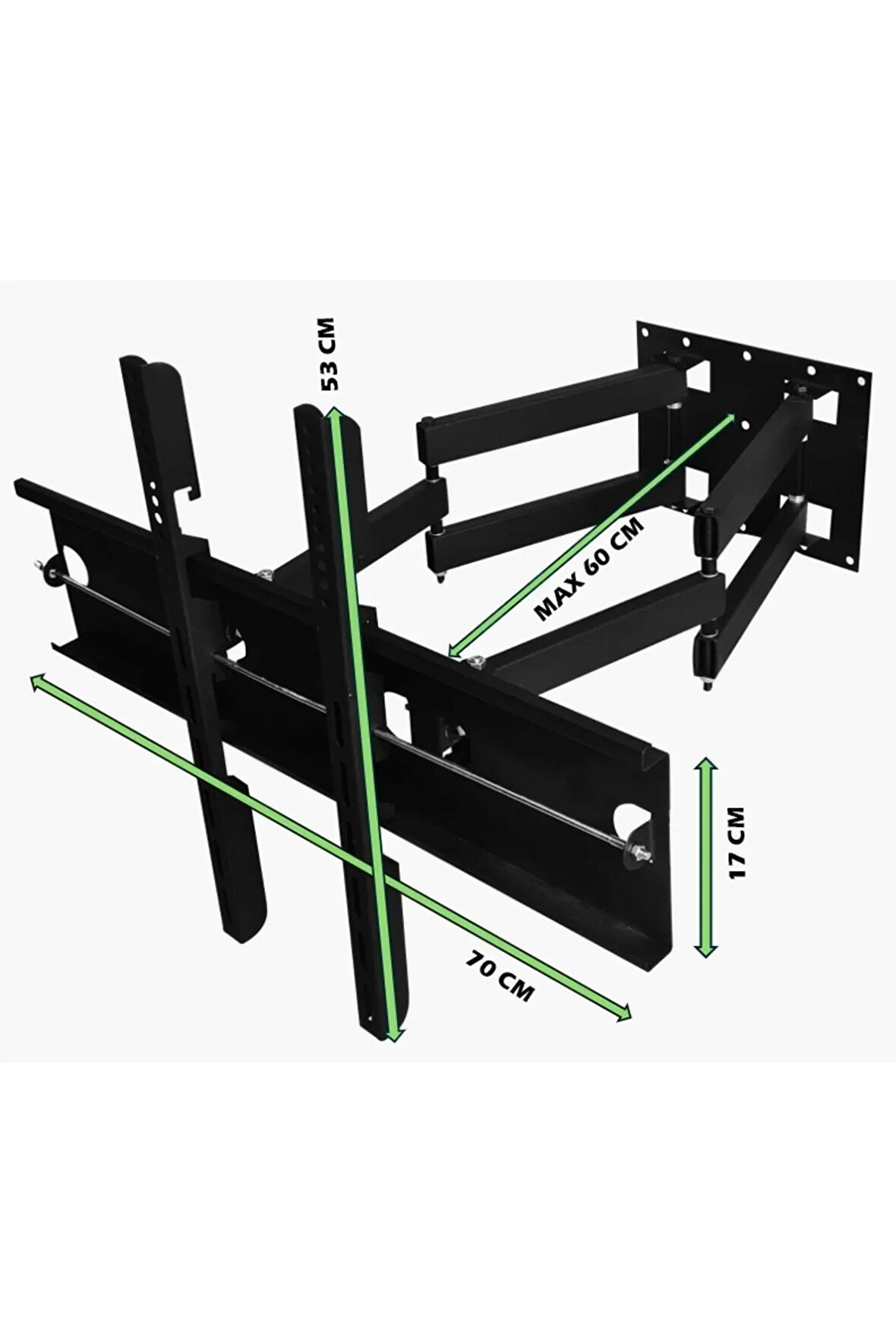  65 inç LCD 32-65" Hareketli Askı Aparatı 65" 165cm'e Kadar Tüm TV'ler için