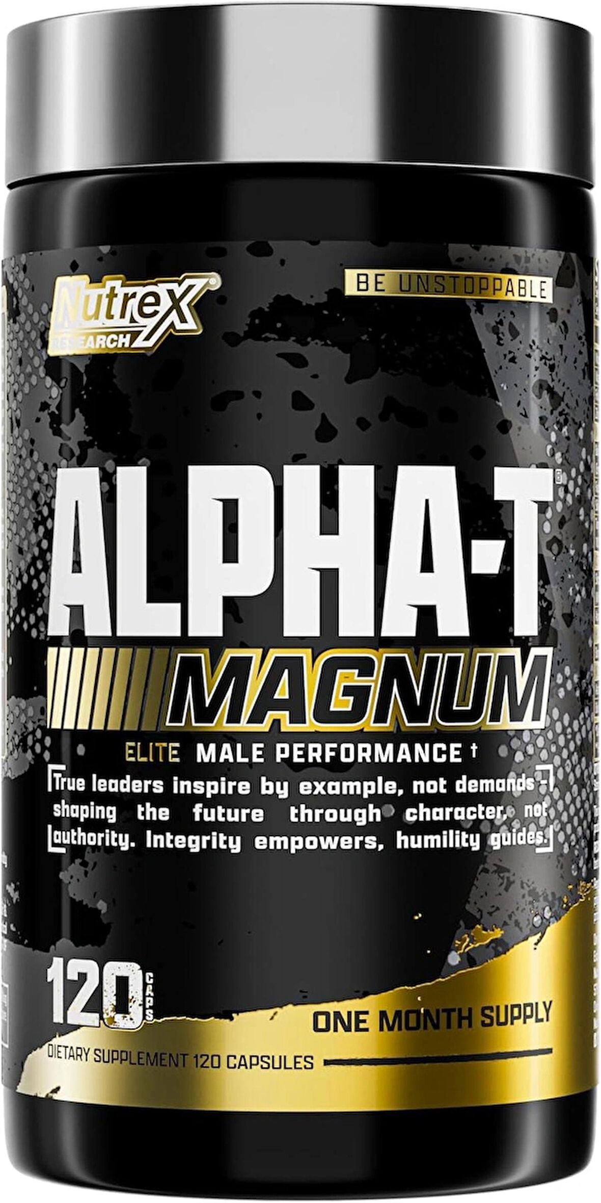 Nutrex Research Alpha-T Magnum Testosterone Support for Men | Anabolic Folic Acid , Tongkat Ali, Fadogia Agrestis, Boron , Apigenin , Shilajit and Ashwagandha | Muscle Builder for Strength, Growth & Hormone Balance