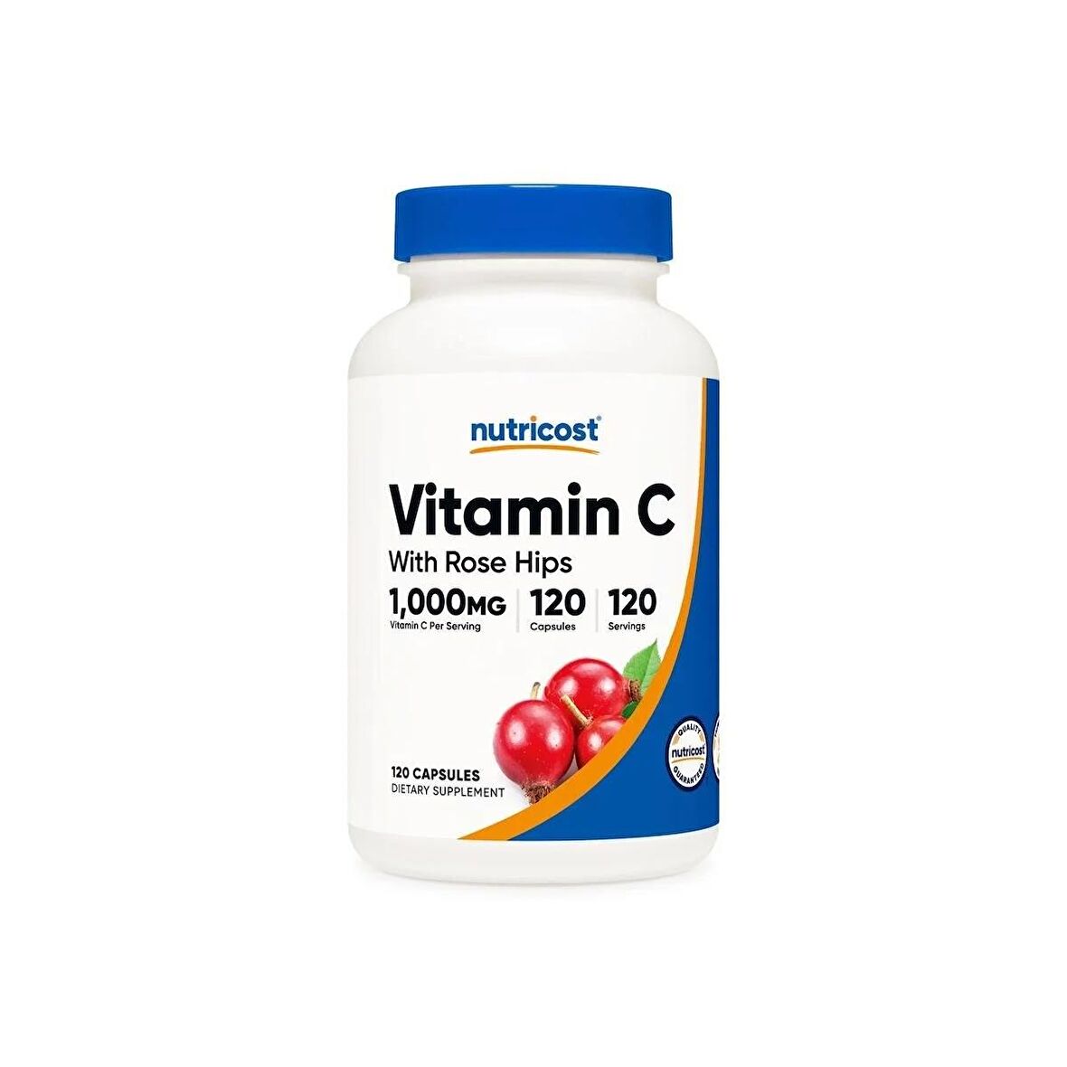 Nutricost Vitamin C with Rose Hips 120 Capsules