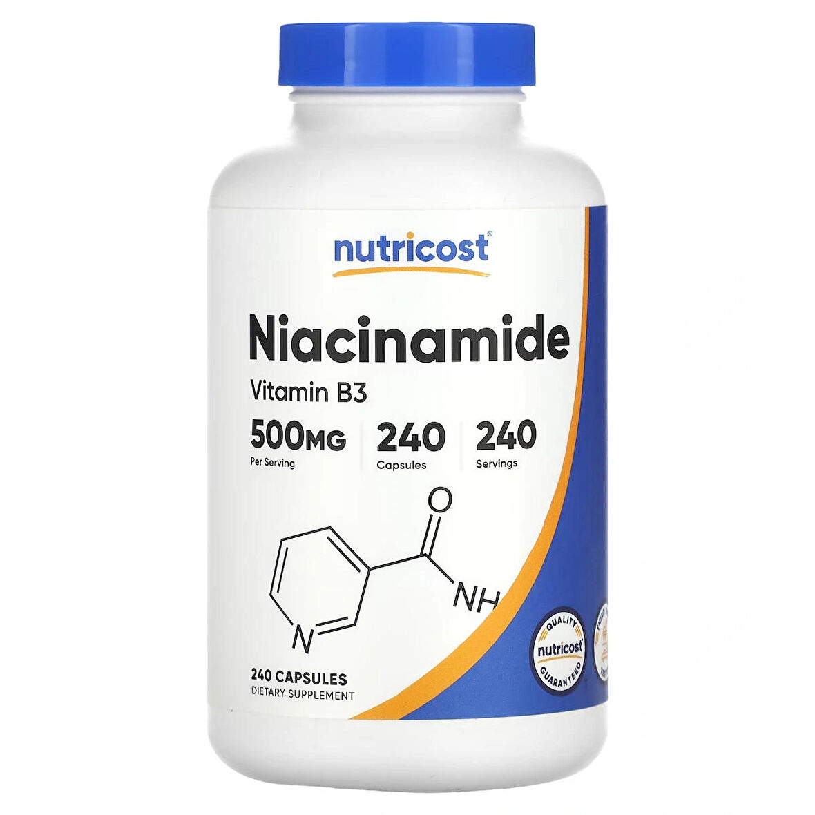 Nutricost Niacinamide Sıvilce Cilt Temizliği 500 mg 240 capsules