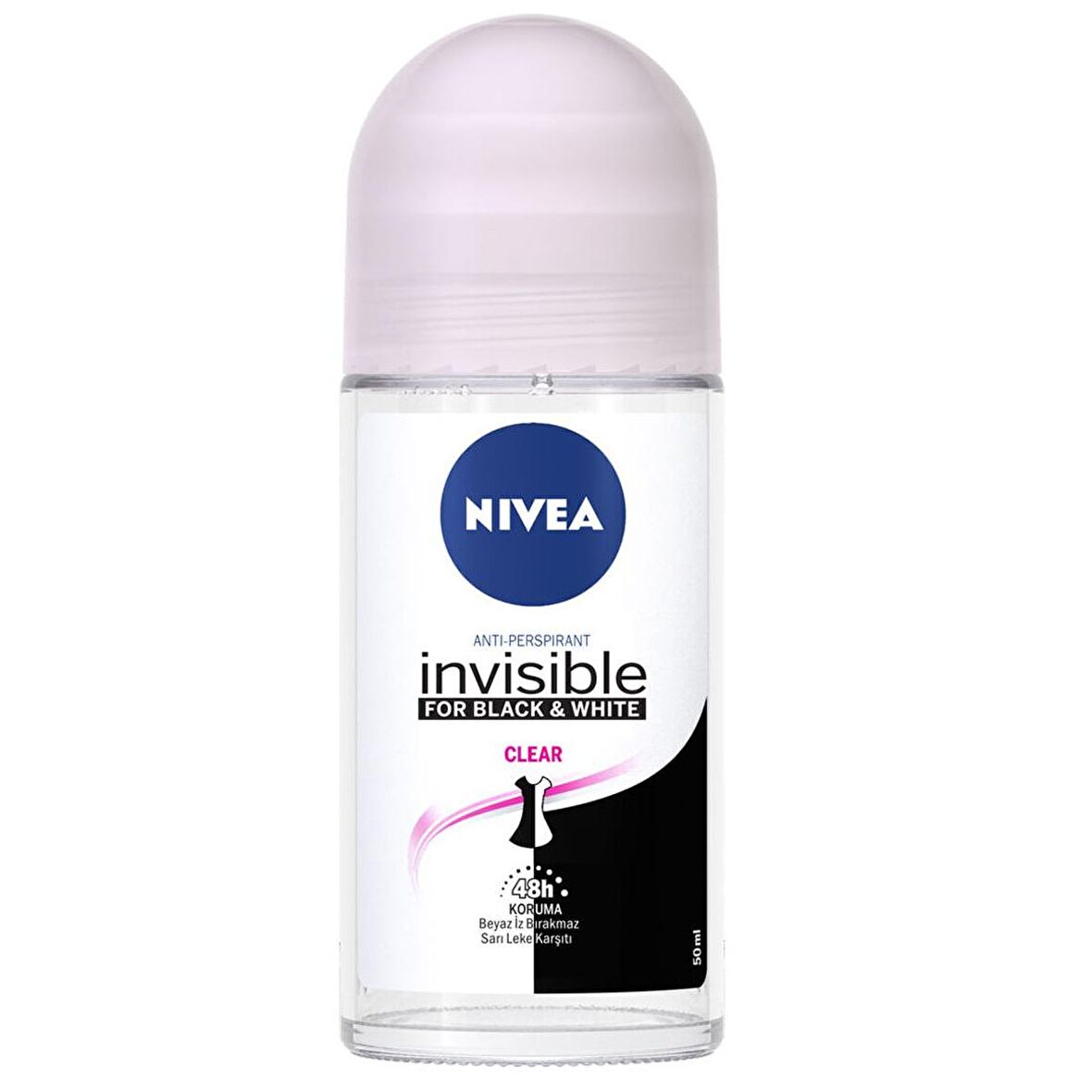 Nivea Invisible Black White Clear Kadın Roll-On 50 ml