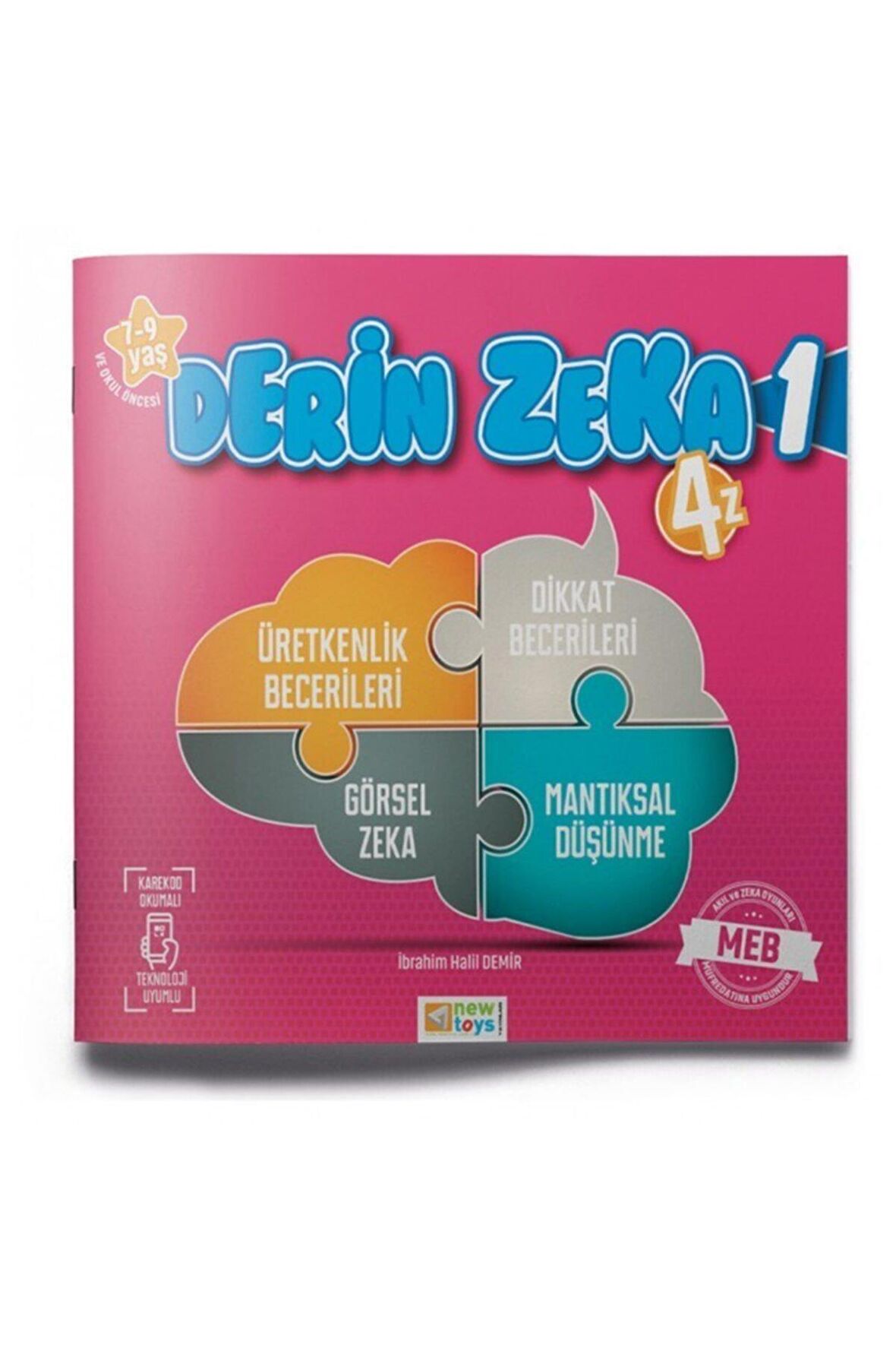 NewToys Zeka Oyunları Kitabı Derin Zeka 1 4z Etkinlik Kitabı 5-6 Yaş derin zeka 1-4z pembe 5-6 yaş