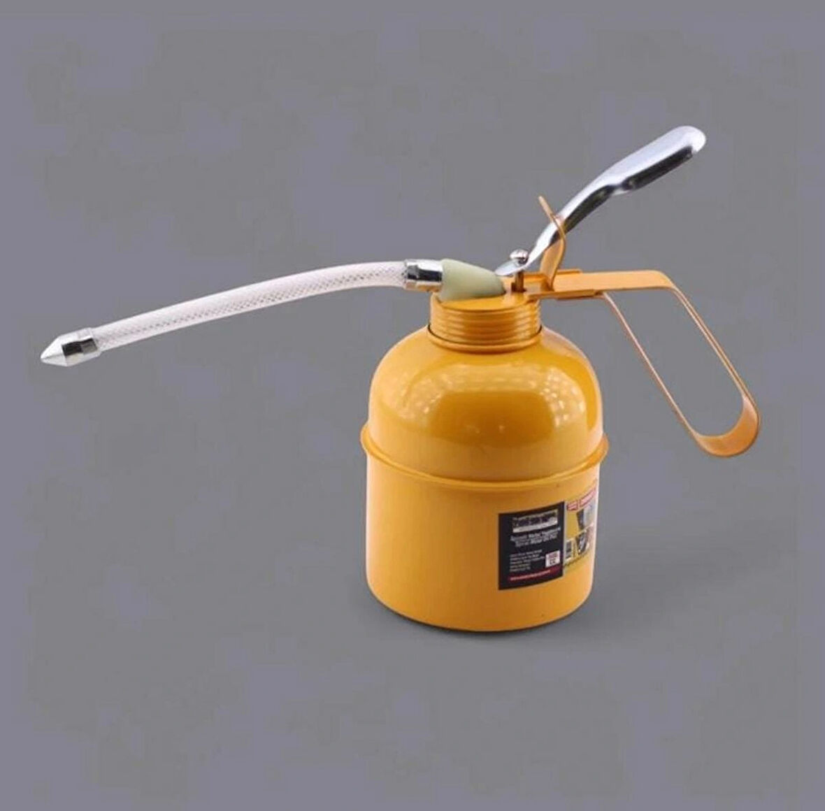 Madeni Yağdanlık 500 ml Araba Makine Atölye Yağdanlığı Spiralli Metal Gövdeli Uçlu Yağ Pompası