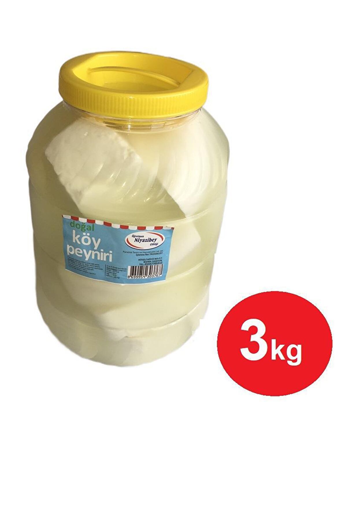 Doğal Salamura Köy Peyniri 3 KG