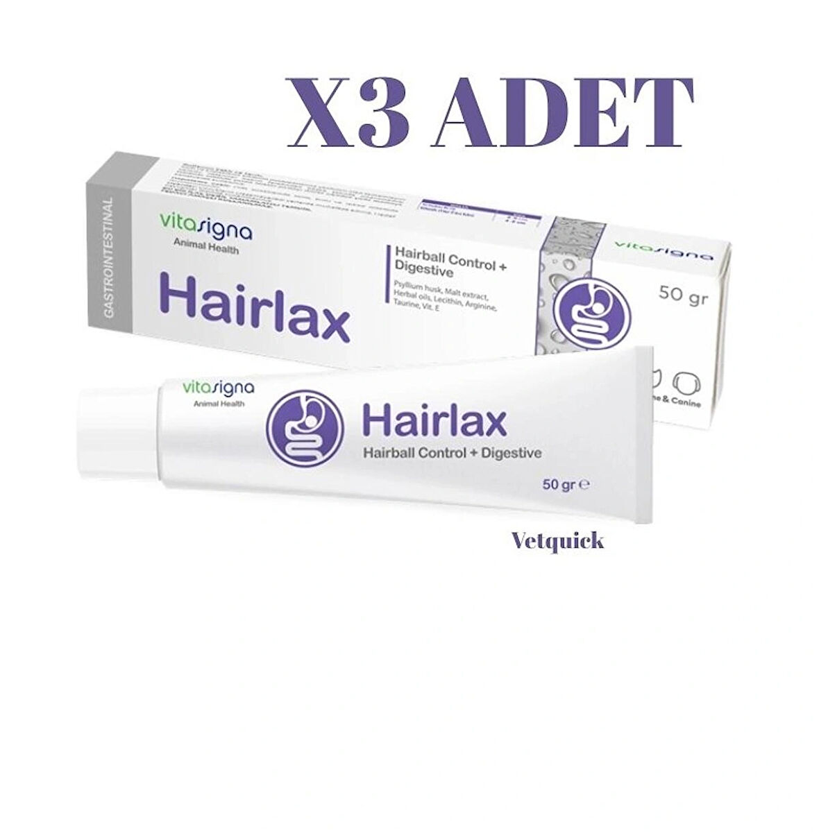 Hairlax Kedi Malt Pasta 50 Gr 3 adet