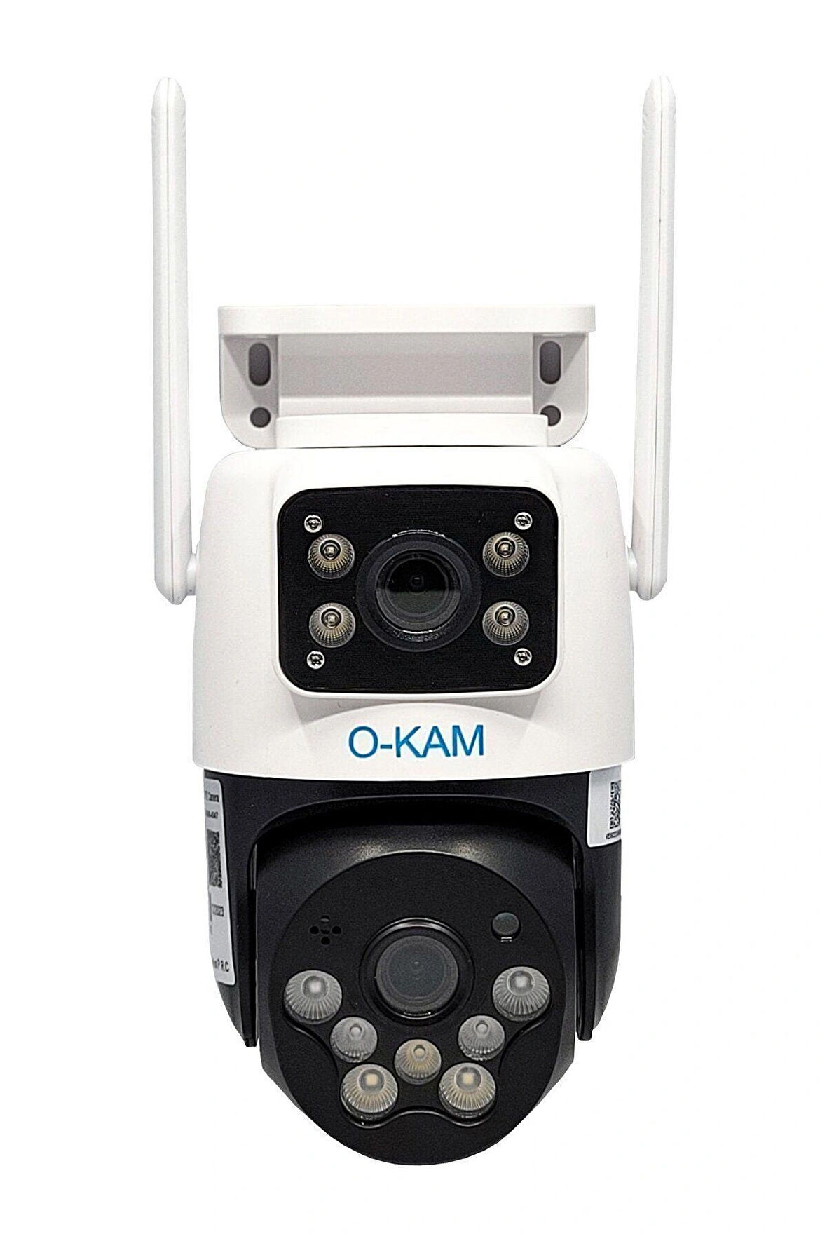 O-KAM 6015 6MP Dual Lens Wifi PTZ Cameras, 3.5 inch Dual Screen Image, 15Pcs Leds Dual Light