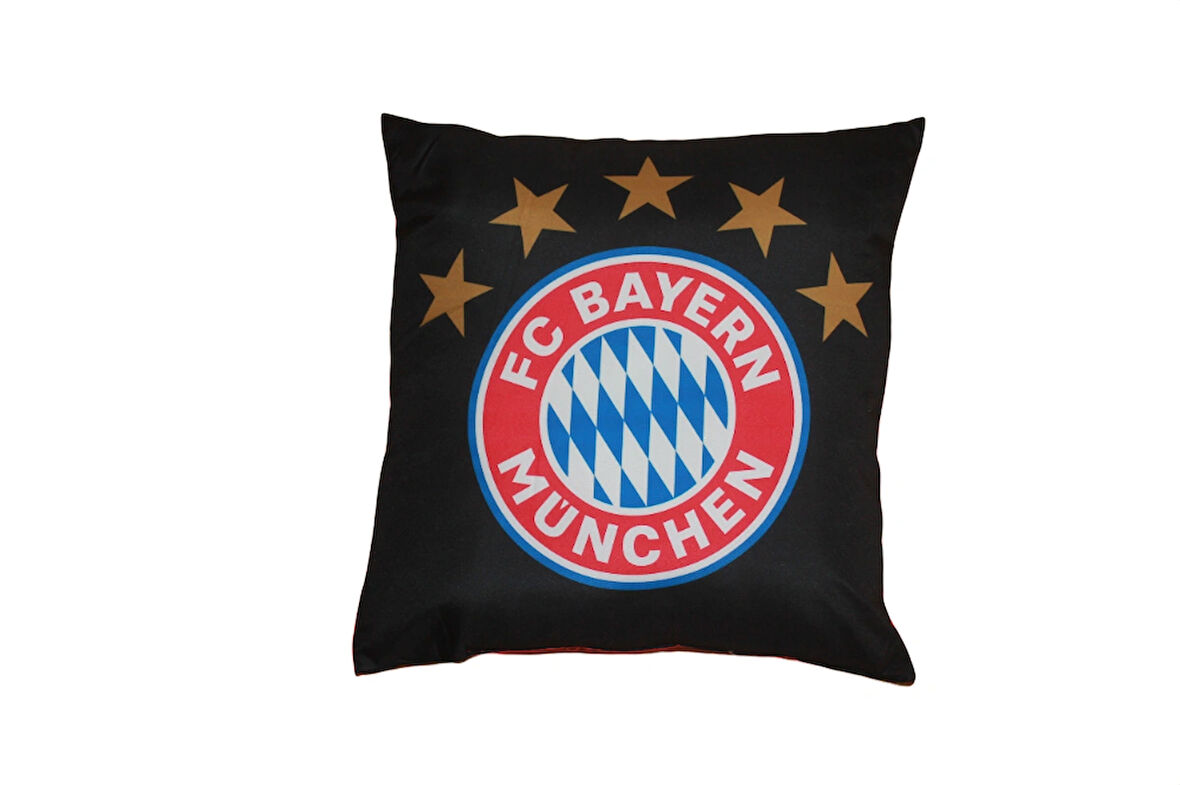 Fcb Bayern Münih 5. Yıldız Dekoratif Yastık Lisanslı Kırlent