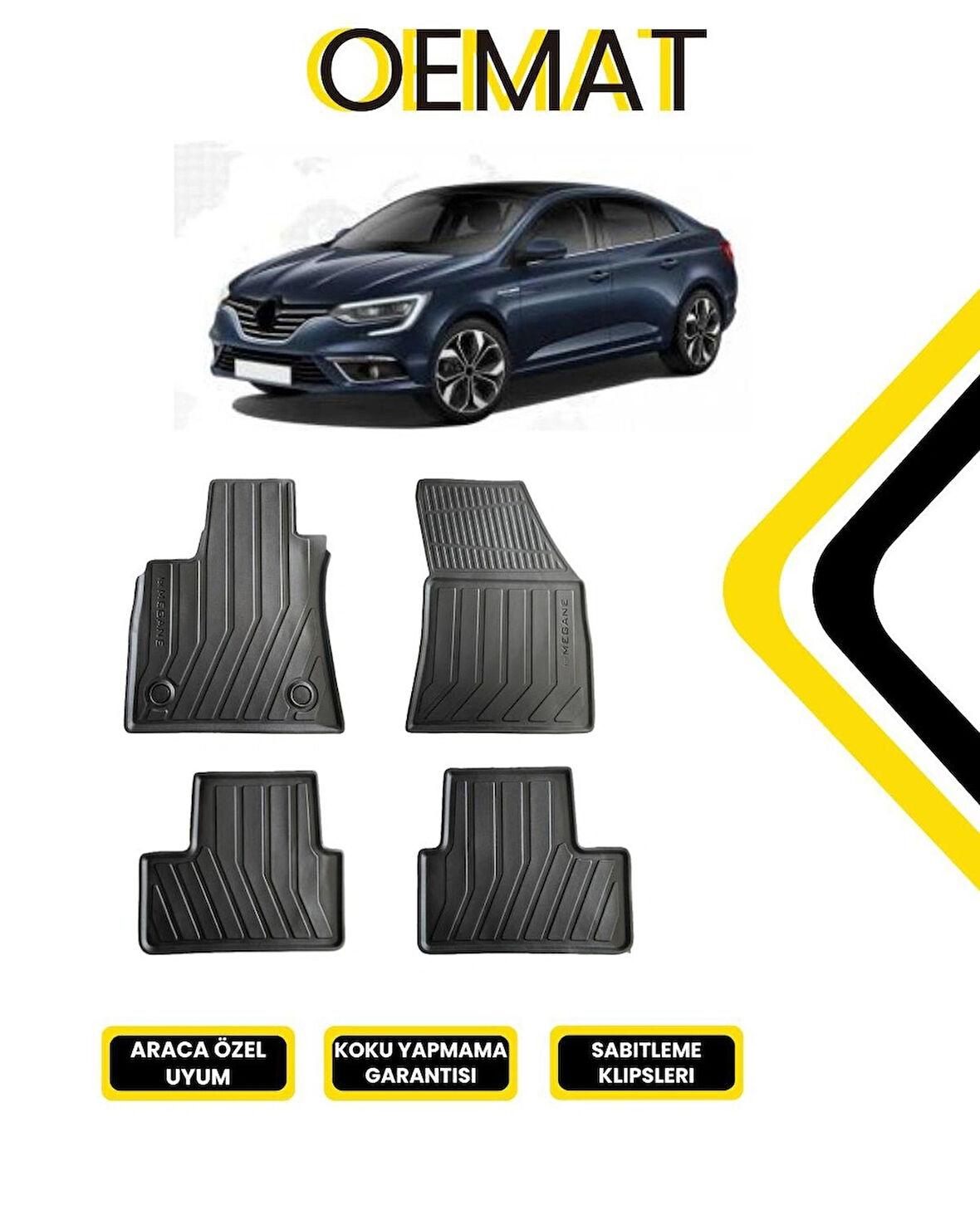 Renault Megane 4 2016- Sonrası 2D Paspas