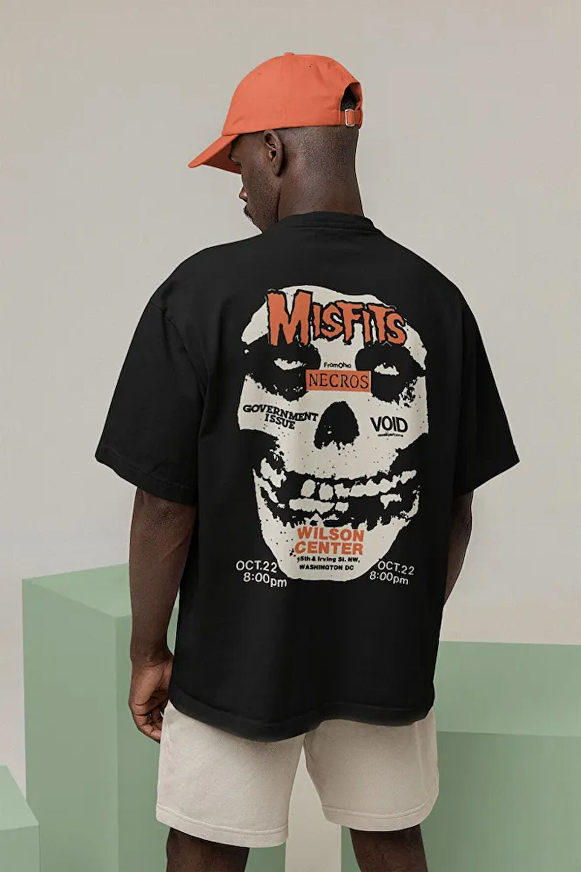 Misfits Müzik Grubu Baskılı Unisex Oversize Rock Metal Tişört