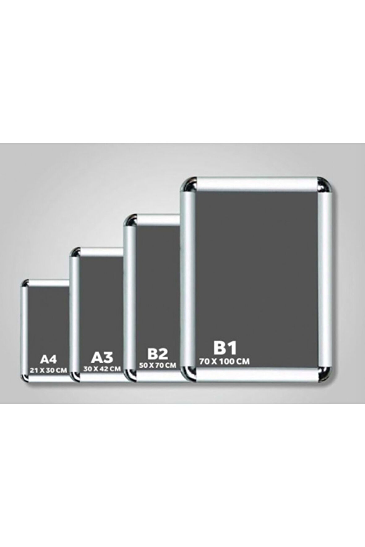 5 Adet A3 Alüminyum Çerçeve Rondo Köşe Aç Kapa Açılır Kapanır