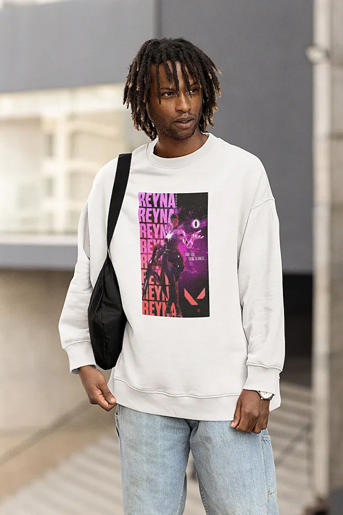 Tasarım Reyna Baskılı Unisex Oversize Valorrant Sweatshirt