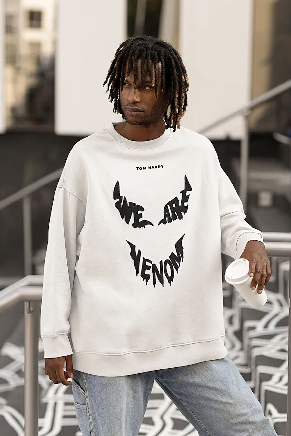 We Are Venom Baskılı Unisex Oversize Tasarım Sweatshirt