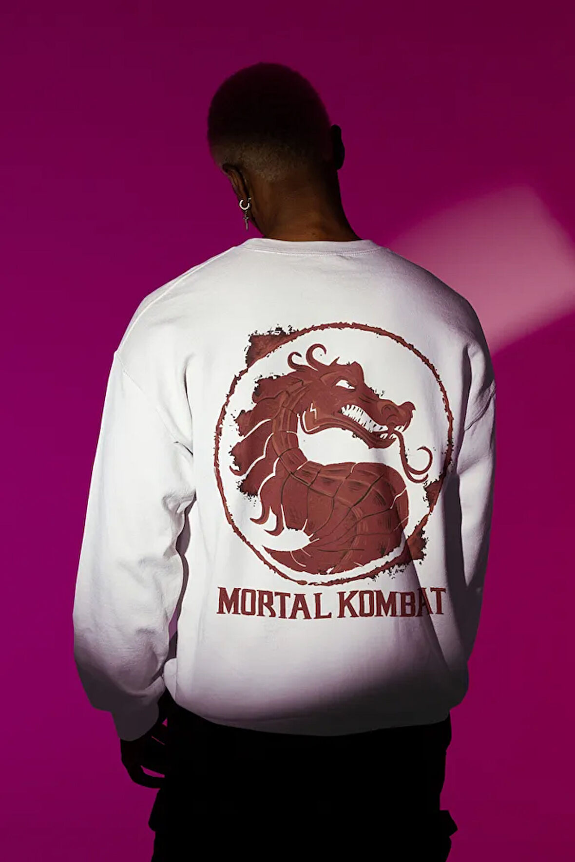 Mortal Kombat Baskılı Unisex Oversize Anime Sweatshirt