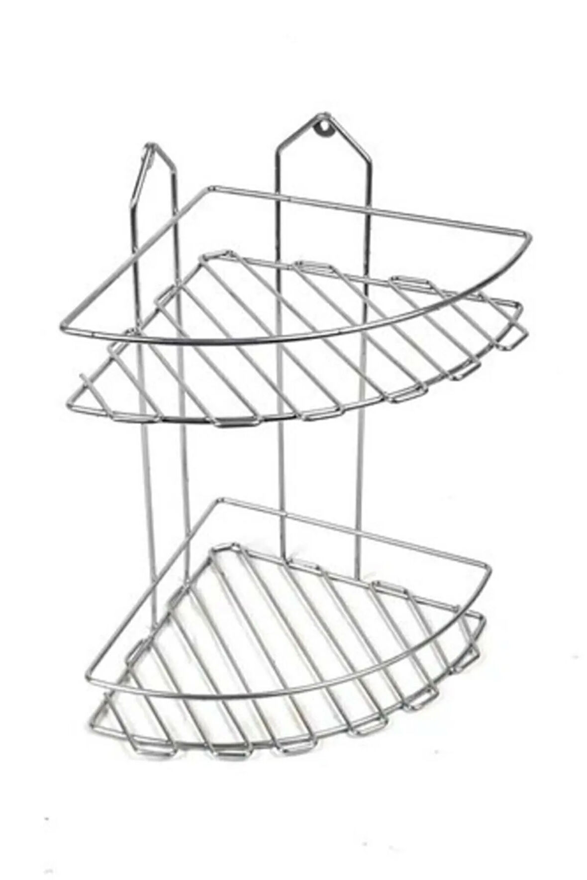 Banyo Köşe 2 Katlı Düzenleyici Duş Rafı 36cm