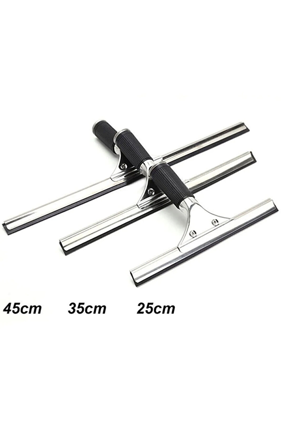 3 Boy 25, 35, 45 Cm Çekçek Cam Silme Pencere Temizleme Set