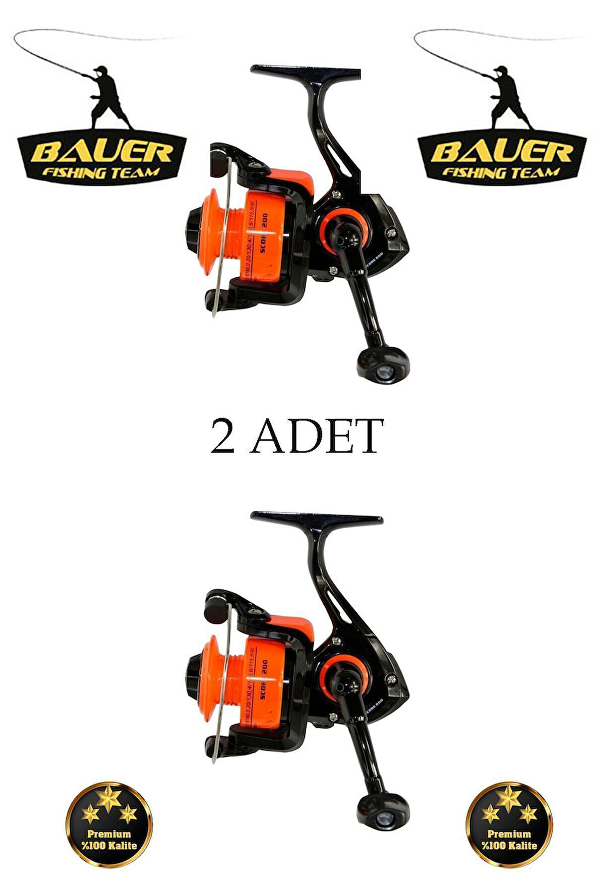 BAUER 2 Adet Score 200 5bb Spin Ve Lrf Olta Makinesi